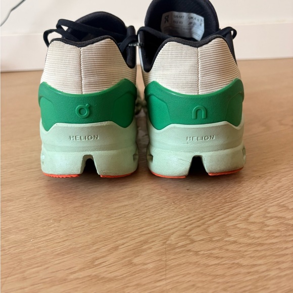 On Running Athletic Shoes - Green, White, Black - Picture 4 of 5